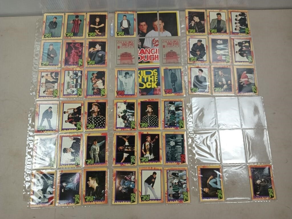 46 New kids on the block trading cards