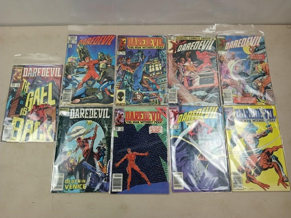 9 Marvel Daredevil comic books