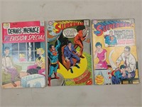 2 Superman comic books, Dennis the menace comic