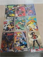 9 Marvel comic books