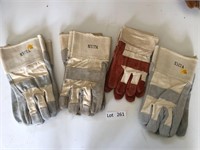 Lot of Leather Gloves