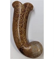 A Mughal Style Carved Jade Dagger Handle With Isla