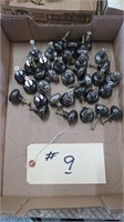LOT OF SILVER METAL KNOBS