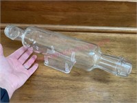 Clear glass rolling pin
