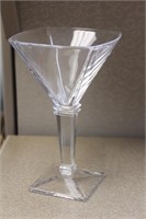 Mid Century Modern Clear Glass Cup