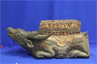 A Carved Oriental Ox Box?
