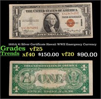 1935A $1 Silver Certificate Hawaii WWII Emergency