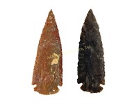 (2) large arrowheads 5.5 inches long