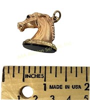 Victorian gold filled horse head wax seal stamp