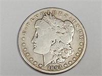 1893 S Silver Morgan Dollar Coin