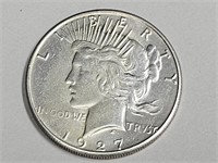 1927 S Silver Peace Dollar Coin