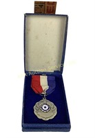 Sterling American Legion Auxiliary medal. 12