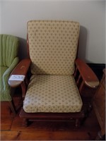UPHOLSTERED CHAIR WITH WOOD FRAME