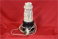 A Carved Bone Lamp