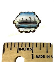 Victorian/Edwardian S.S. Arabic enameled pin,