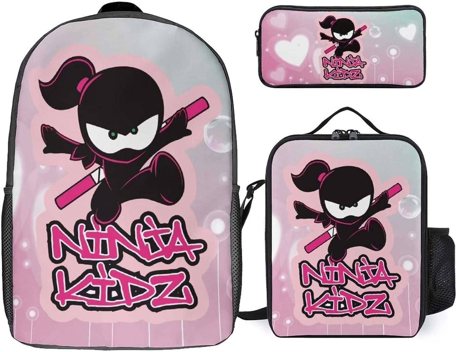 Ninja Kidz 3-in-1 Backpack  Lunch Box & Case