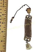 Victorian gold filled pocket watch fob chain