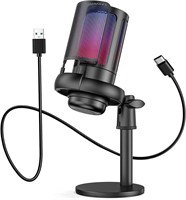 NEW-USB Gaming Mic with RGB Light & Extras