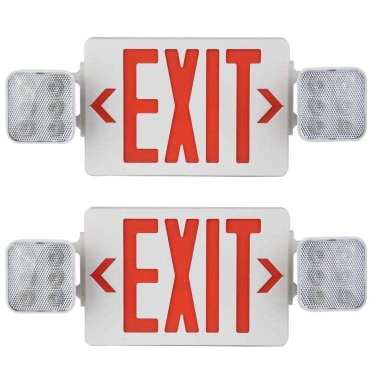 AmazonCommercial Emergency Light Exit Sign,...