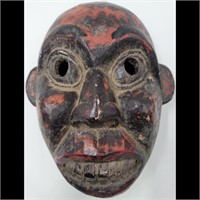 Antique Ceremonial Mask. Tharu People, Nepal.