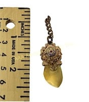 Victorian gold filled Elks tooth fob pendant