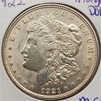 1921 Morgan Silver Dollar MS65