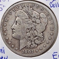 1901-S Morgan Silver Dollar EF