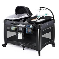 *Looks New Pamo Babe 4 In 1 Portable Baby Crib