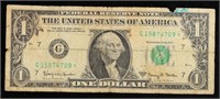 **Star Note** 1963A $1 Green Seal Federal Reserve