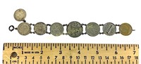 Coin bracelet w/ silver coins incl. 1825 Prussia