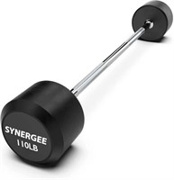NEW! $190 Synergee Fixed 110LB Barbell - Pre
