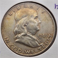1948 Franklin Silver Half Dollar