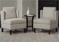 Thomasville - 3 PC Fabric Chairs & End Table (In