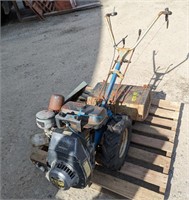 BCS Push Tractor w/ Tiller & Plow Attachment