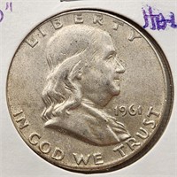 1961-D Silver Franklin Half Dollar