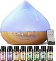 NEW-Aroma 500ml Diffuser & Oils Set