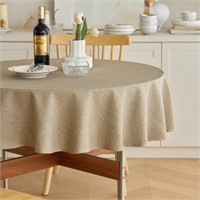 Decorelia Waterproof Round Table Cloth for...