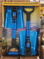 2 Pack - Blue / Black Utility Shovels