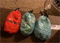 Three bags full of marbles