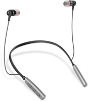 NEW-Wireless Neckband Hearing Aid - Grey