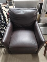 Allen + Roth - Dark Leather Arm Chair