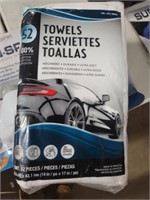 52 Pack - White Automotive Towels