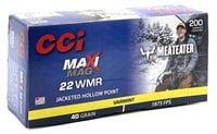 200 Rounds CCI Maxi Mag .22 WMR Ammo