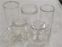 Five Multipurpose Beaker Glasses