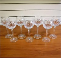 Astral Questa Cut Crystal Hock Wine Glasses Set of