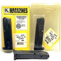 3 Triple K Magazines for Beretta & Taurus 9mm