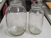 Two Extra Large Canning Jars