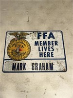 FFA MEMBER LIVES HERE SIGN