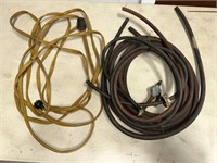 YELLOW EXTENSION CORD,HOSE & GAS LINE