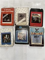 SIX 8-TRACK TAPES